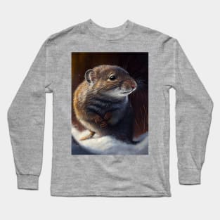 Arctic Shrew - Oil Paint Long Sleeve T-Shirt